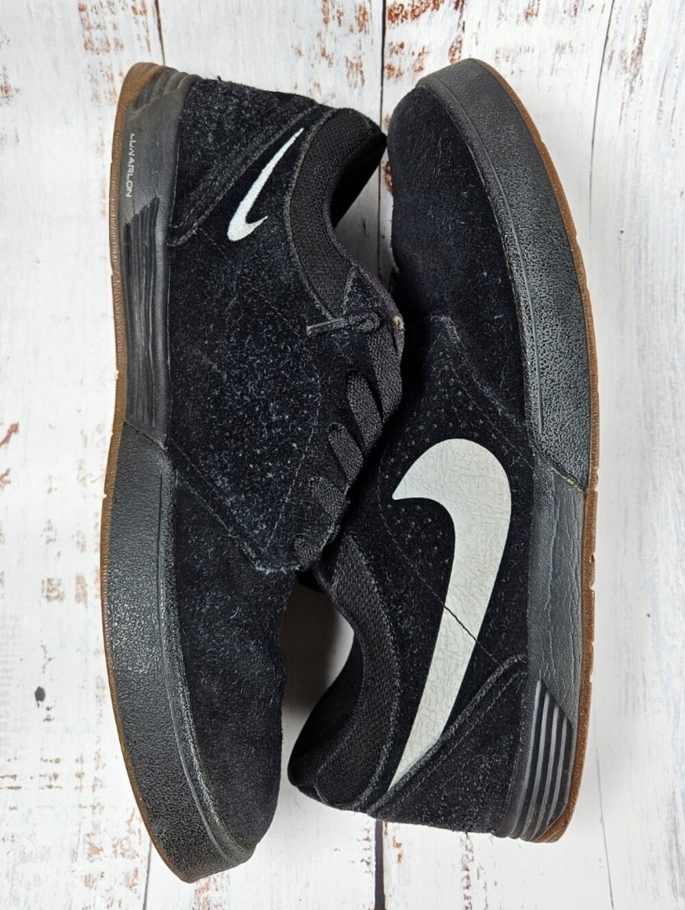 2011 Nike SB P-Rod V Black/Cement Skateboard Shoes / Mens Size 10.5 - Picture 8 of 11